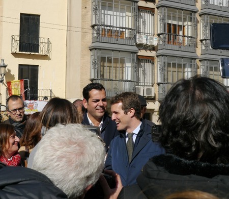 Visita de Pablo Casado y Juanma Moreno a Jaén y Linares 9-11-2018