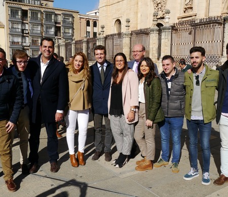 Visita de Pablo Casado y Juanma Moreno a Jaén y Linares 9-11-2018