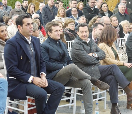 Visita de Pablo Casado y Juanma Moreno a Jaén y Linares 9-11-2018