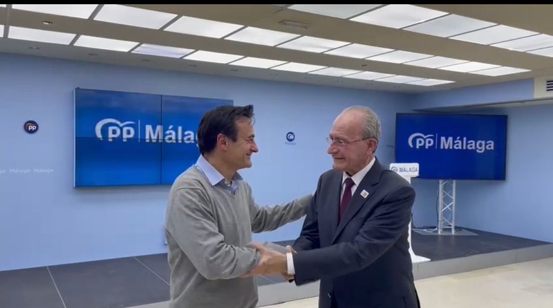El alcalde de Málaga apoya al “magnífico candidato” del PP a la alcaldía de Jaén