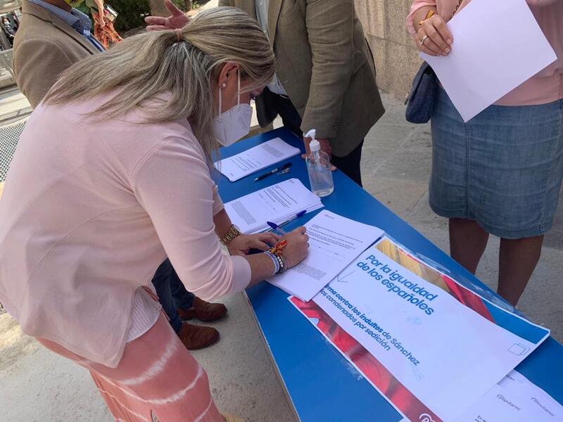 El PP de Jaén comienza una campaña de recogida de firmas contra los indultos a los independentistas condenados por el ‘procés’